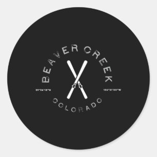 Beaver Creek Colorado Ski Ronde Sticker