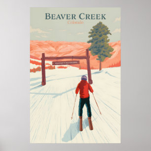 Beaver Creek Colorado Skigebied Reisposter Poster