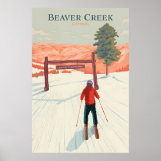 Beaver Creek Colorado Skigebied Reisposter Poster