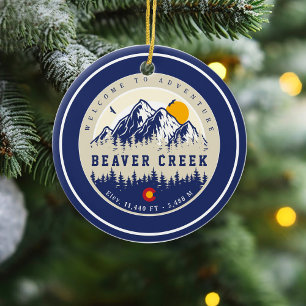 Beaver Creek Colorado Vlag Berg Ski Souvenir Keramisch Ornament