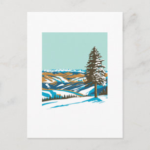 Beaver Creek Ski Resort bij Avon Colorado WPA Pos Briefkaart