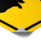 Beaver Crossing Highway Sign Poster (Hoek)