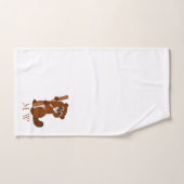 Beaver Design Monogrammed (Serviette à main)