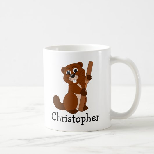 Beaver Design Personalised Koffiemok (Rechts)