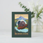 Beaver- en montageketensreis briefkaart (Staand voorkant)