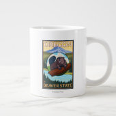 Beaver- en montageketensreis jumbo beker (Rechts)