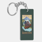 Beaver- en montageketensreis sleutelhanger (Voorkant Links)