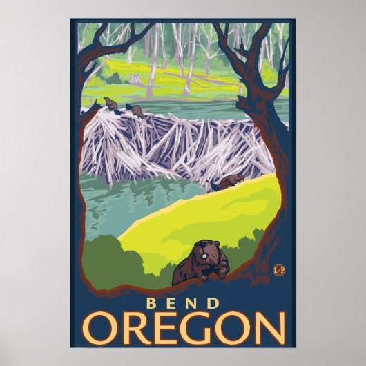 Beaver Family - Bend, Oregon Poster (Voorkant)