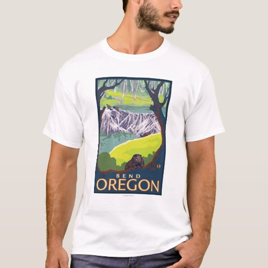 Beaver Family - Bend, Oregon T-shirt (Voorkant)