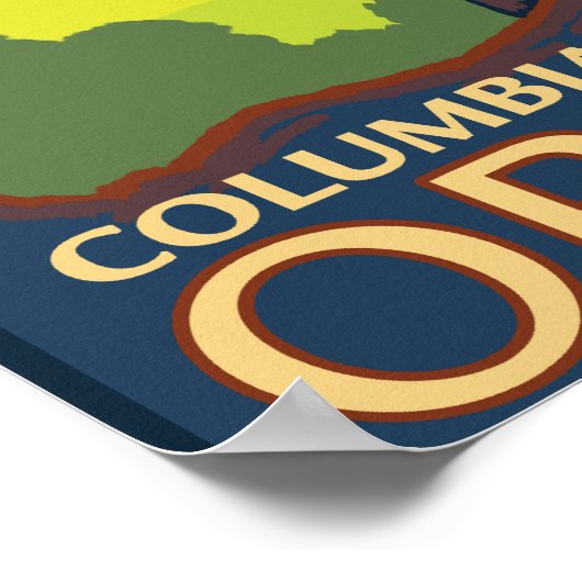 Beaver Family - Columbia River Gorge, Oregon Poster (Hoek)