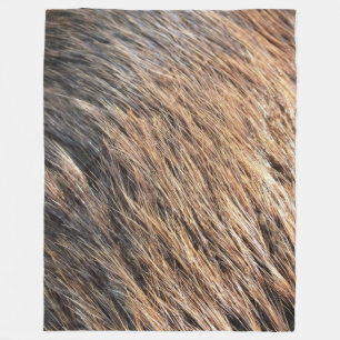 BEAVER FUR FLEECE DEKEN