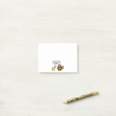 Beaver geeft geen dam post-it® notes (Op bureau)