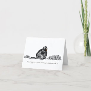 Beaver gevouwen vakantie Kaart