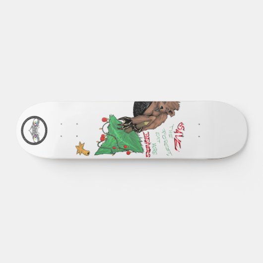 Beaver grappige striptekening skateboard (Horizontaal)