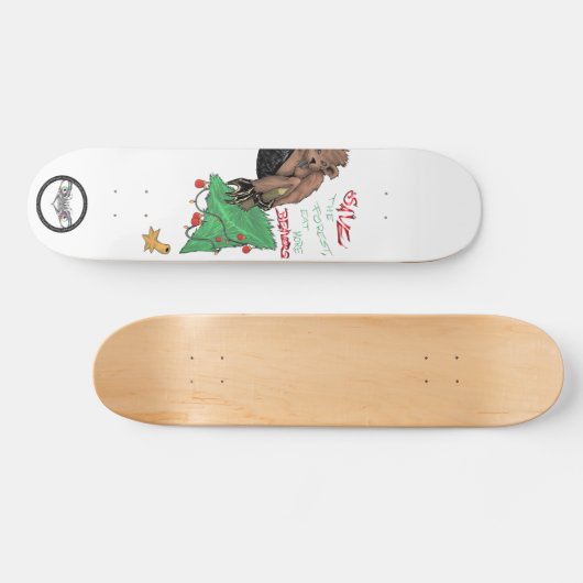 Beaver grappige striptekening skateboard (Horizontaal)