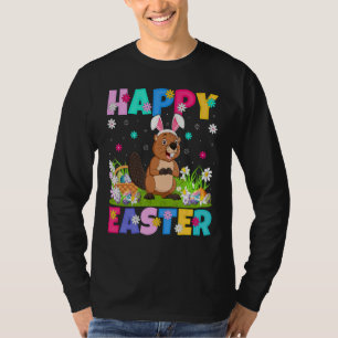 Beaver Happy Paast Bunny Beaver Paaszondag T-shirt