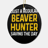 Beaver Hunting Season Hunter Keramisch Ornament (Links)