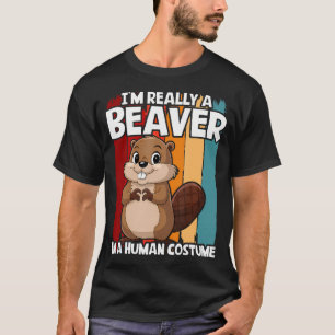 Beaver IK Ben Echt Een Beverse Meid T-shirt