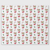 Beaver-kerstsneeuwwinterdieren Beaver Wrappi Cadeaupapier (Vlak)