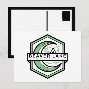 Beaver Lake Arkansas Moon Hexa Kleur Aanpasbaar Briefkaart