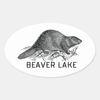 Beaver Lake Ovale Sticker