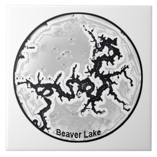 Beaver Lake Tile Tegeltje (Voorkant)