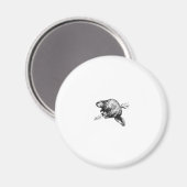 Beaver Line Art Logo Magneet (Voorkant / Achterkant)