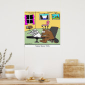 Beaver Living Wills Funny Rick London Poster (Cuisine)