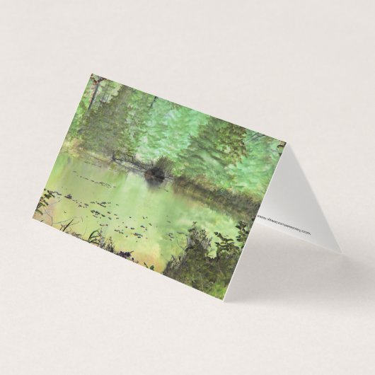Beaver Lodge II : Digitally Transformed Forest Pon (Front)
