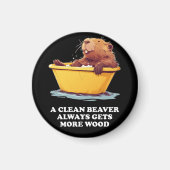 Beaver Lover Bath Magneet (Voorkant)