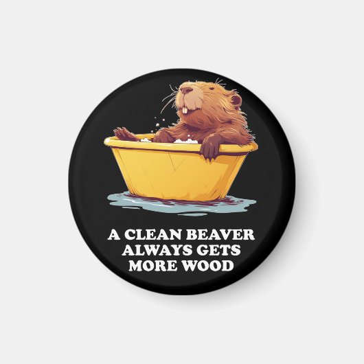 Beaver Lover Bath Magneet (Voorkant)