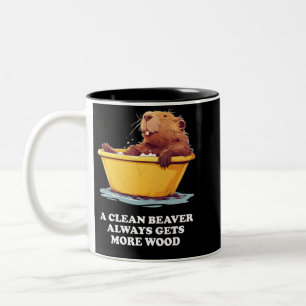 Beaver Lover Bath Tweekleurige Koffiemok