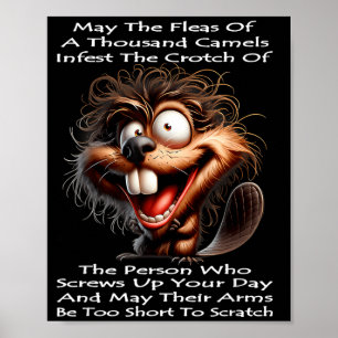 Beaver Moge de Vlooien van Duizend Kamelen hem Bes Poster