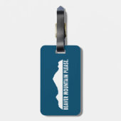 Beaver Mountain Resort alsjeblieft Bagagelabel (Achterkant verticaal)