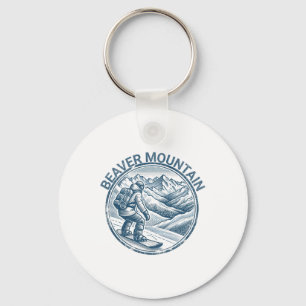 Beaver Mountain Utah Snowboarder Sleutelhanger