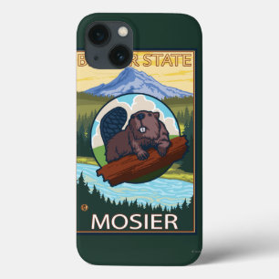Beaver & Mt. Hood - Mosier, Oregon iPhone 13 Hoesje