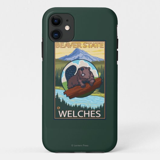 Beaver & Mt. Hood - Welches, Oregon Case-Mate iPhone Case (Achterkant)