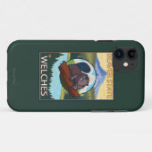 Beaver & Mt. Hood - Welches, Oregon Case-Mate iPhone Case (Achterkant (horizontaal))