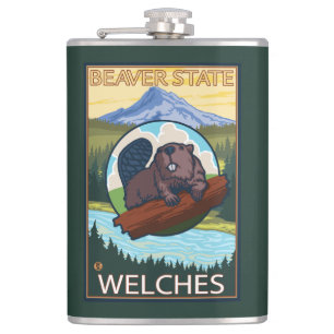 Beaver & Mt. Hood - Welches, Oregon Heupfles