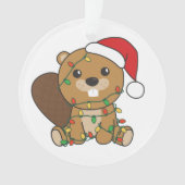 Beaver Noël Animaux d'hiver Beaver (devant)