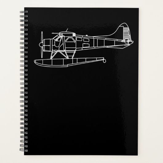 Beaver on Floats Zee Planet Pilot Front & Back Planner (Voorkant)