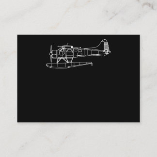 Beaver on Floats Zee Planet Pilot Front & Back Visitekaartje