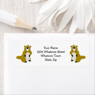 Beaver-ontwerp Etiket