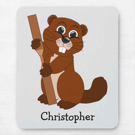 Beaver-ontwerp Muismat (Voorkant)