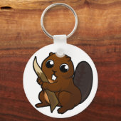Beaver-ontwerp Sleutelhanger (Voorkant)