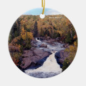 Beaver River Herfst Keramisch Ornament (Voorkant)