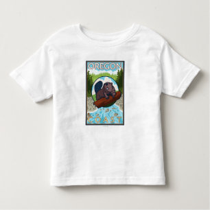 Beaver & RiverCoastVintage Travel Poster Kinder Shirts