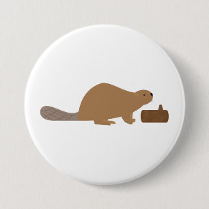 Beaver Ronde Button 7,6 Cm