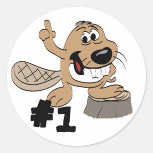 Beaver Ronde Sticker