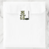 Beaver Ronde Sticker (Tas)